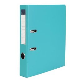   Iratrendező, 50 mm, A4, PP/karton, VICTORIA OFFICE, "Basic", türkiz