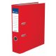 Iratrendező, 75 mm, A4, PP/karton, élvédő sínnel, VICTORIA OFFICE, "Basic", piros