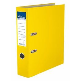   Iratrendező, 75 mm, A4, PP/karton, VICTORIA OFFICE, "Basic", sárga