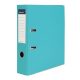 Iratrendező, 75 mm, A4, PP/karton, élvédő sínnel, VICTORIA OFFICE, "Basic", türkiz