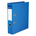 Iratrendező, 75 mm, A4, PP/PP, élvédő sínnel, VICTORIA OFFICE, "Premium", kék