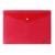 Irattartó tasak, A4, PP, patentos, VICTORIA OFFICE, piros