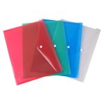 Irattartó tasak, A4, PP, patentos, VICTORIA OFFICE, zöld