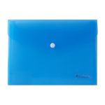 Irattartó tasak, A5, PP, patentos, VICTORIA OFFICE, kék