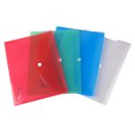 Irattartó tasak, A5, PP, patentos, VICTORIA OFFICE, kék