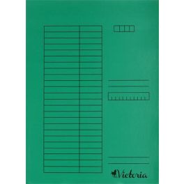 Gyorsfűző, karton, A4, VICTORIA OFFICE, zöld