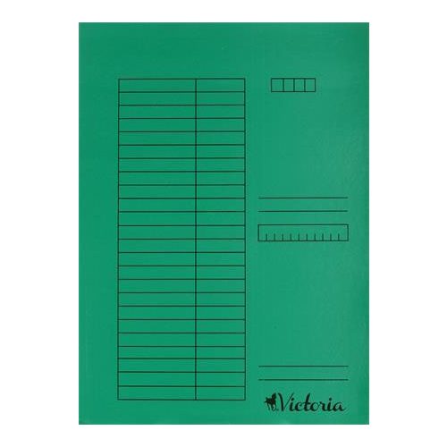 Gyorsfűző, karton, A4, VICTORIA OFFICE, zöld