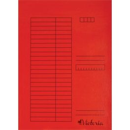 Gyorsfűző, karton, A4, VICTORIA OFFICE, piros