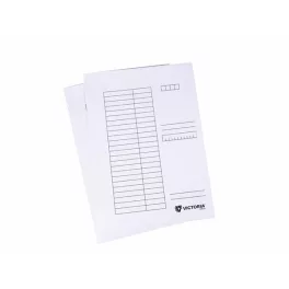 Pólyás dosszié, karton, A4, VICTORIA OFFICE, fehér