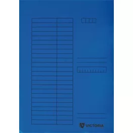 Pólyás dosszié, karton, A4, VICTORIA OFFICE, kék