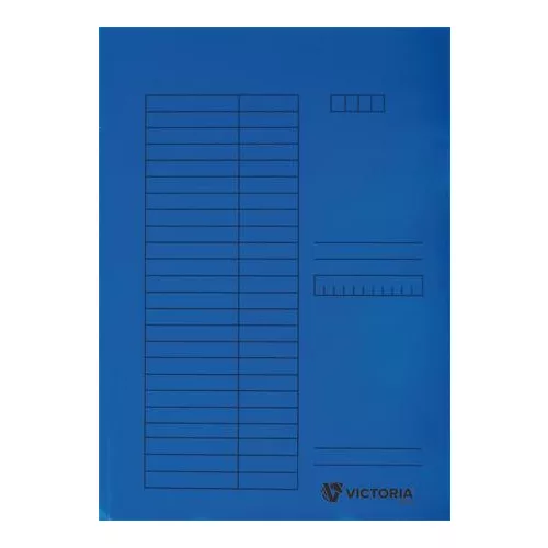 Pólyás dosszié, karton, A4, VICTORIA OFFICE, kék