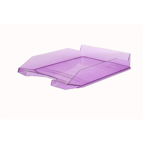 Irattálca, műanyag, VICTORIA OFFICE, áttetsző lila