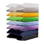 Irattálca, műanyag, VICTORIA OFFICE, fekete