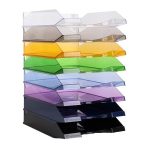 Irattálca, műanyag, VICTORIA OFFICE, fekete