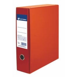   Tokos iratrendező, 75 mm, A4, karton, VICTORIA OFFICE, narancs