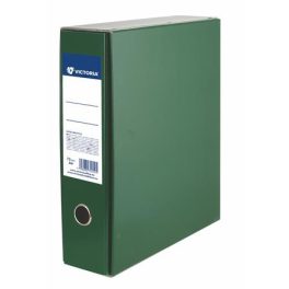   Tokos iratrendező, 75 mm, A4, karton, VICTORIA OFFICE, sötétzöld