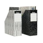 Iratpapucs, karton, 90 mm, VICTORIA OFFICE, "Textil"