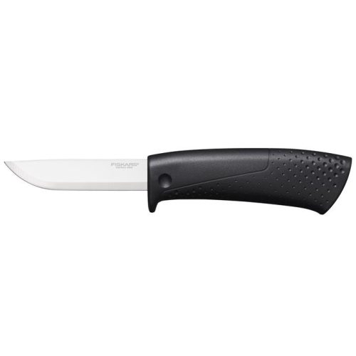 Barkácskés, tokba épített élezővel, FISKARS "Hardware"