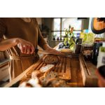 Kenyérvágókés, 21 cm, FISKARS "Functional Form" fekete