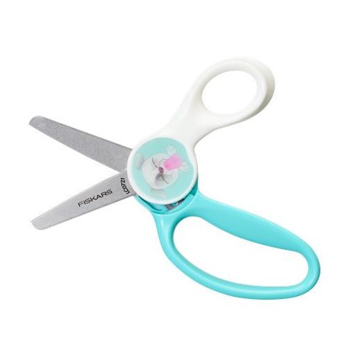 Olló, iskolai, 13 cm, FISKARS "Morph Kids", kutyás