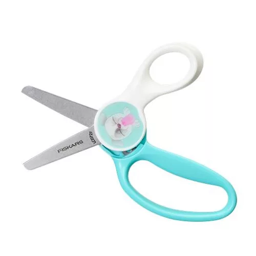 Olló, iskolai, 13 cm, FISKARS "Morph Kids", kutyás