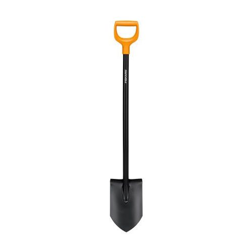 Ásó, hegyes, FISKARS "Solid", fekete