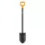 Ásó, hegyes, FISKARS "Solid", fekete