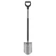 Ásó, hegyes, FISKARS "Ergonomic™", szürke