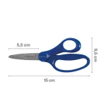 Olló, iskolai, 15 cm, FISKARS, kék