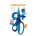 Olló, iskolai, 15 cm, balkezes, FISKARS, ombré kék