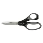 Olló, iskolai, 18 cm, FISKARS, csillámos fekete