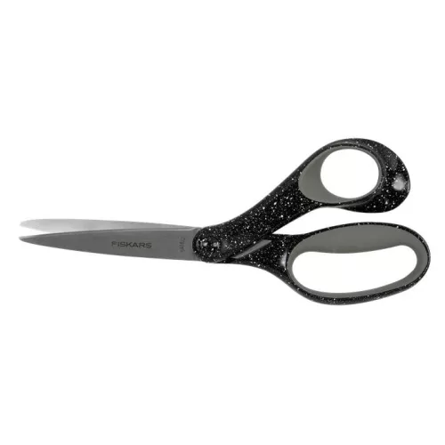 Olló, ifjúsági, 20 cm, FISKARS, foltos fekete