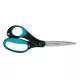 Olló, ifjúsági, 20 cm, balkezes, FISKARS, foltos pávakék