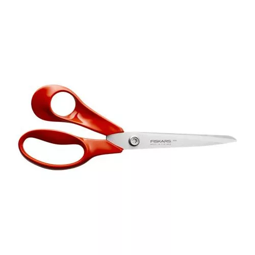 Olló, általános, 21 cm, balkezes, FISKARS "Classic", piros