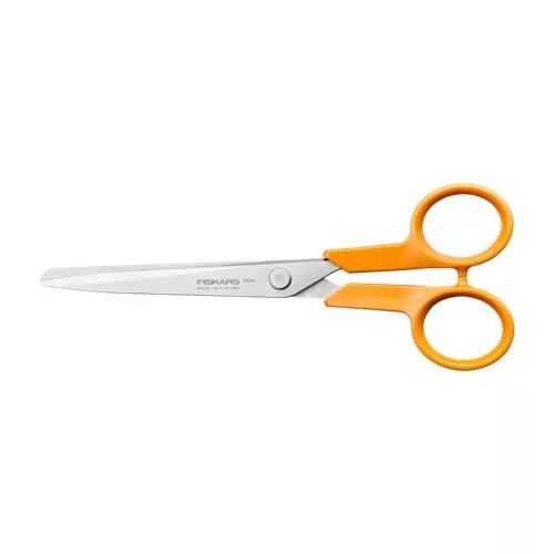 Olló, papírvágó, 17 cm, FISKARS "Classic" narancssárga
