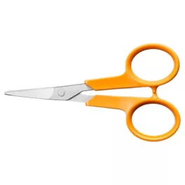   Olló, körömvágó, 10 cm, hajlított, FISKARS "Classic", narancssárga