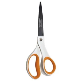   Olló, általános, tapadásmentes, 20 cm, FISKARS "Non-Stick", fehér