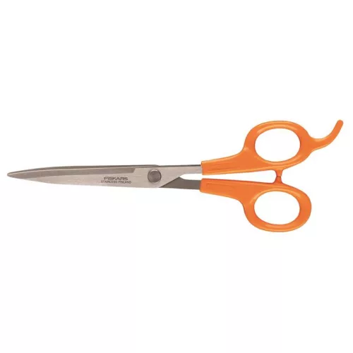 Hajvágó olló, 17 cm, FISKARS "Classic", narancssárga