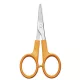 Olló, körömvágó, 10 cm, egyenes, FISKARS "Classic", narancssárga