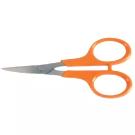   Olló, körömvágó, 10 cm, hajlított, FISKARS "Classic", narancssárga