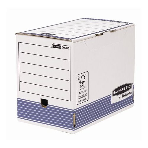 Archiválódoboz, 200 mm, "BANKERS BOX® SYSTEM by FELLOWES®", kék