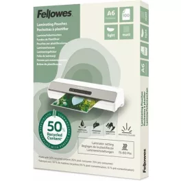   Meleglamináló fólia, 80 mikron, A6, matt, 100 db, FELLOWES "Light"
