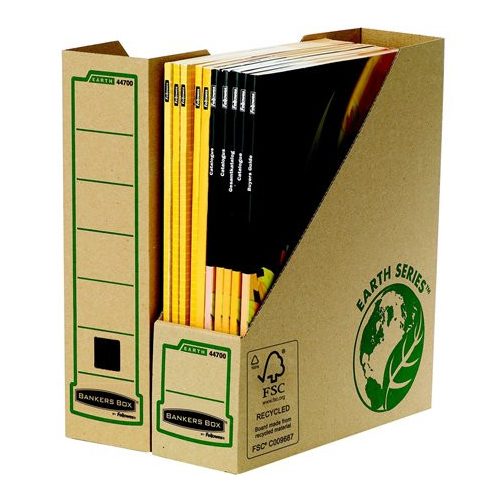 Iratpapucs, karton, 80 mm, "BANKERS BOX® EARTH SERIES by FELLOWES®"