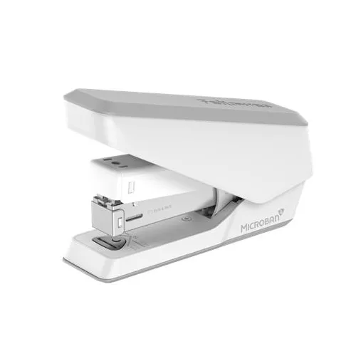 Tűzőgép, 24/6, 26/6, 25 lap, FELLOWES "LX840 EasyPress Half-Strip", fehér