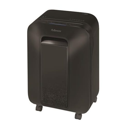 Iratmegsemmisítő, mikrokonfetti, 11 lap, FELLOWES "Powershred LX201", fekete