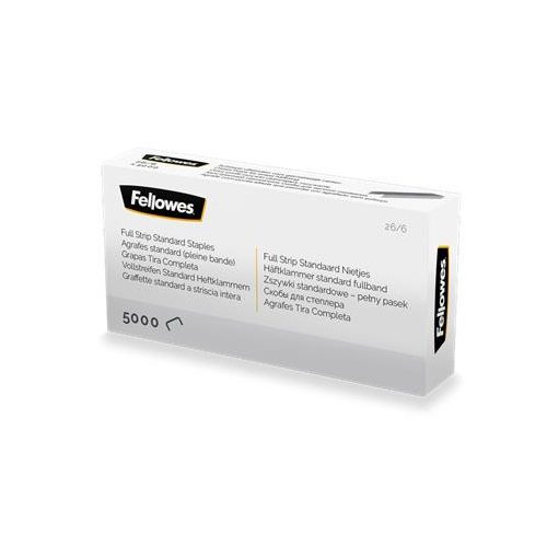 Tűzőkapocs, 26/6, FELLOWES "Full-Strip"
