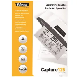  Meleglamináló fólia, 125 mikron, A4, fényes, 250 db, FELLOWES