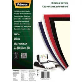   Hátlap, A4, 250 g, matt, FELLOWES "Delta", zöld, 100 db
