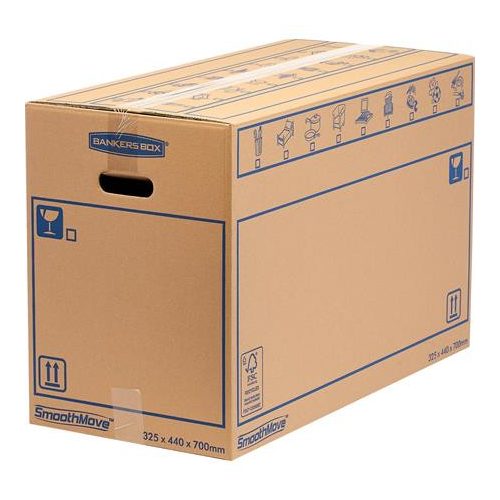Költöztető doboz, 44x32,5X70 cm, FELLOWES "SmoothMove™ Everyday", nagy