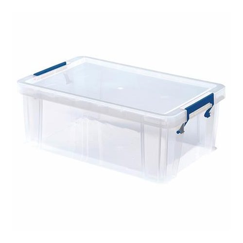 Műanyag tároló doboz, átlátszó, 10 liter, FELLOWES, "ProStore™"